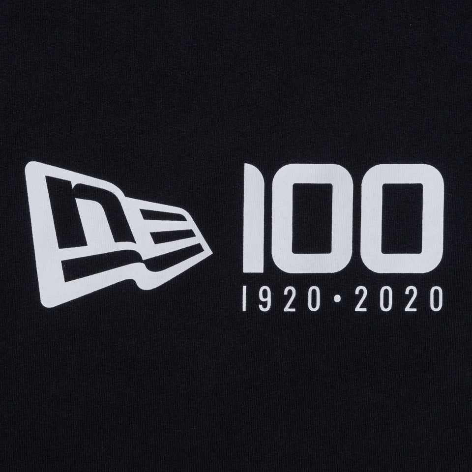 コットン Tシャツ ニューエラ 100周年ロゴ ブラック レギュラーフィット