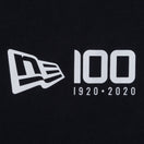 コットン Tシャツ ニューエラ 100周年ロゴ ブラック レギュラーフィット