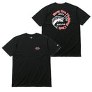 半袖 コットン Tシャツ ニューエラ フィッシング クラブ ブラック × マルチカラー レギュラーフィット 【ニューエラ アウトドア】