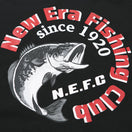 半袖 コットン Tシャツ ニューエラ フィッシング クラブ ブラック × マルチカラー レギュラーフィット 【ニューエラ アウトドア】