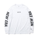 長袖 パフォーマンス Tシャツ ニューエラ フロント スリーブ ホワイト レギュラーフィット