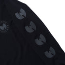 【ストア限定】 長袖 コットン Tシャツ WU-TANG CLAN ウータン・クラン スリーブロゴ ブラックオンブラック