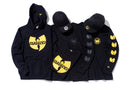 【ストア限定】 長袖 コットン Tシャツ WU-TANG CLAN ウータン・クラン スリーブロゴ ブラックオンブラック