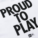 長袖 コットン Tシャツ PROUD TO PLAY ホワイト レギュラーフィット