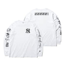 長袖 コットン Tシャツ ニューヨーク・ヤンキース ホワイト レギュラーフィット