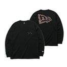 長袖 コットン Tシャツ ドット ブラック レギュラーフィット