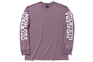 【ストア限定】 長袖 コットン Tシャツ NEW ERA スリーブ ダスキーローズ