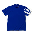 【ゴルフ】 パフォーマンス Tシャツ ミドルネック ブルー × ホワイト レギュラーフィット