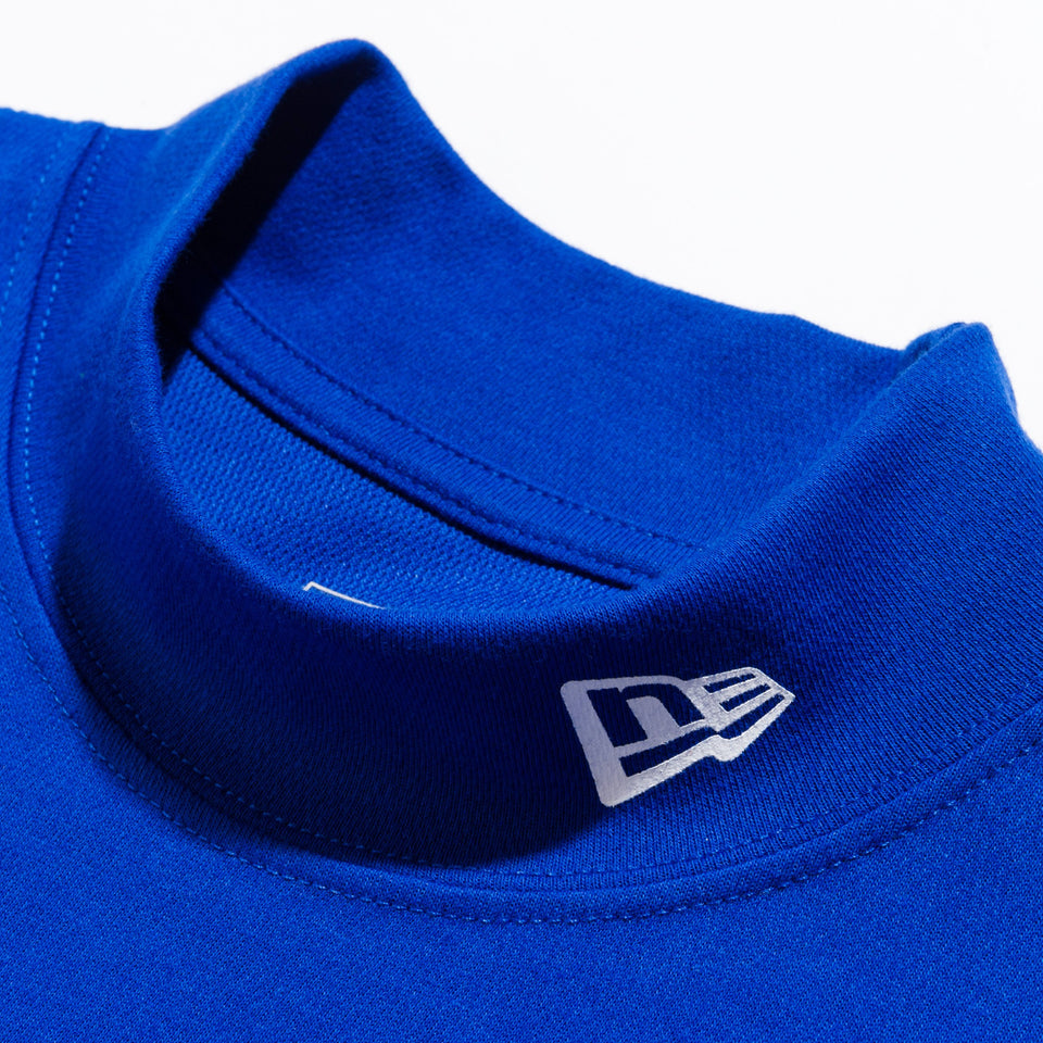 【ゴルフ】 パフォーマンス Tシャツ ミドルネック ブルー × ホワイト レギュラーフィット