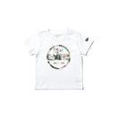 Child コットン Tシャツ ボタニカル バイザーステッカー ホワイト