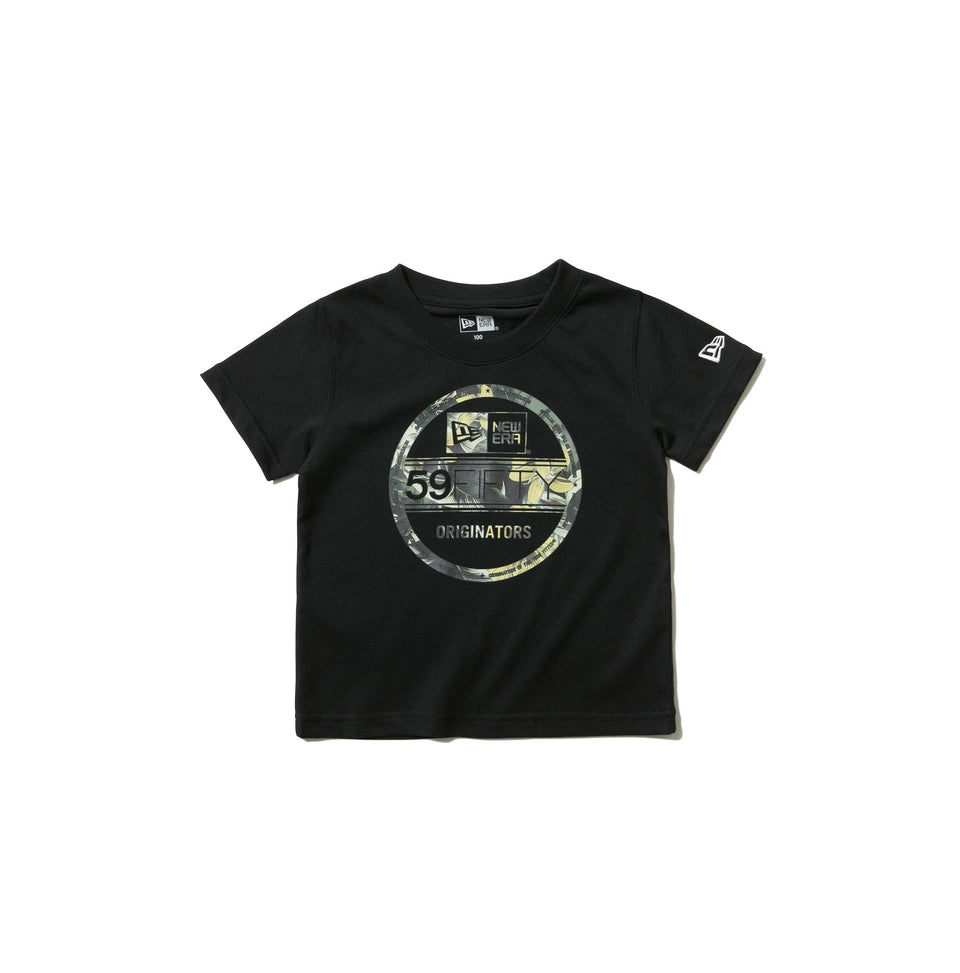 Child コットン Tシャツ ボタニカル バイザーステッカー ブラック