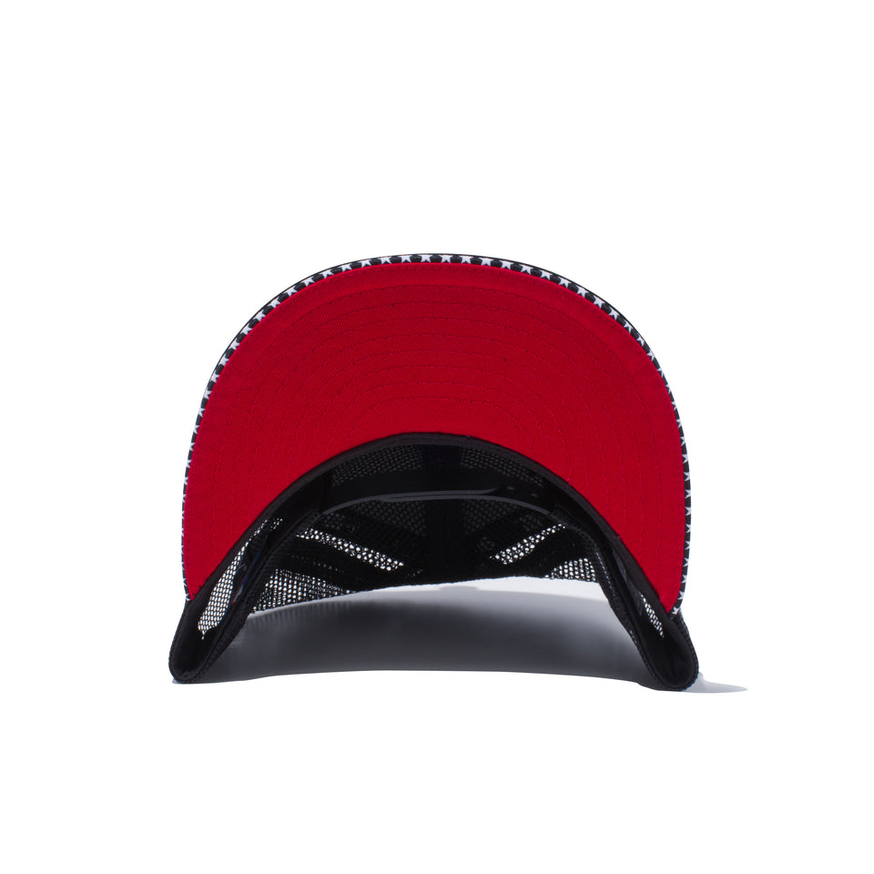 Youth 9FIFTY トラッカー スター ニューヨーク・ヤンキース サンドイッチバイザー スカーレットアンダーバイザー