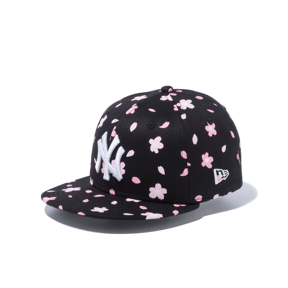 Youth 9FIFTY 桜 ニューヨーク・ヤンキース オールオーバープリント ブラック