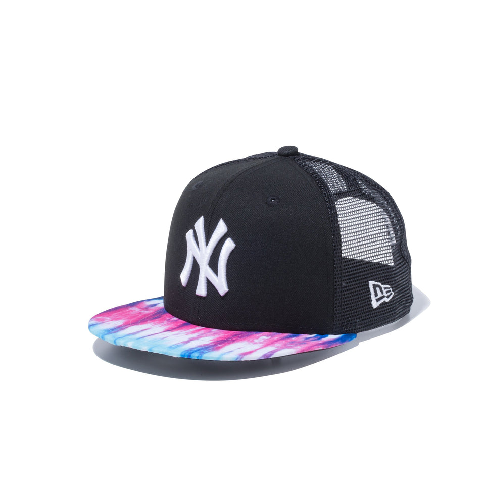 Youth 9FIFTY カラータイダイ New Era ニューヨーク・ヤンキース ブラック タイダイバイザー