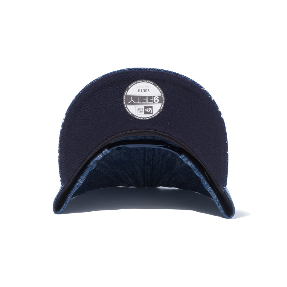Youth 9FIFTY スプラッシュペイント ニューヨーク・ヤンキース ウォッシュドデニム