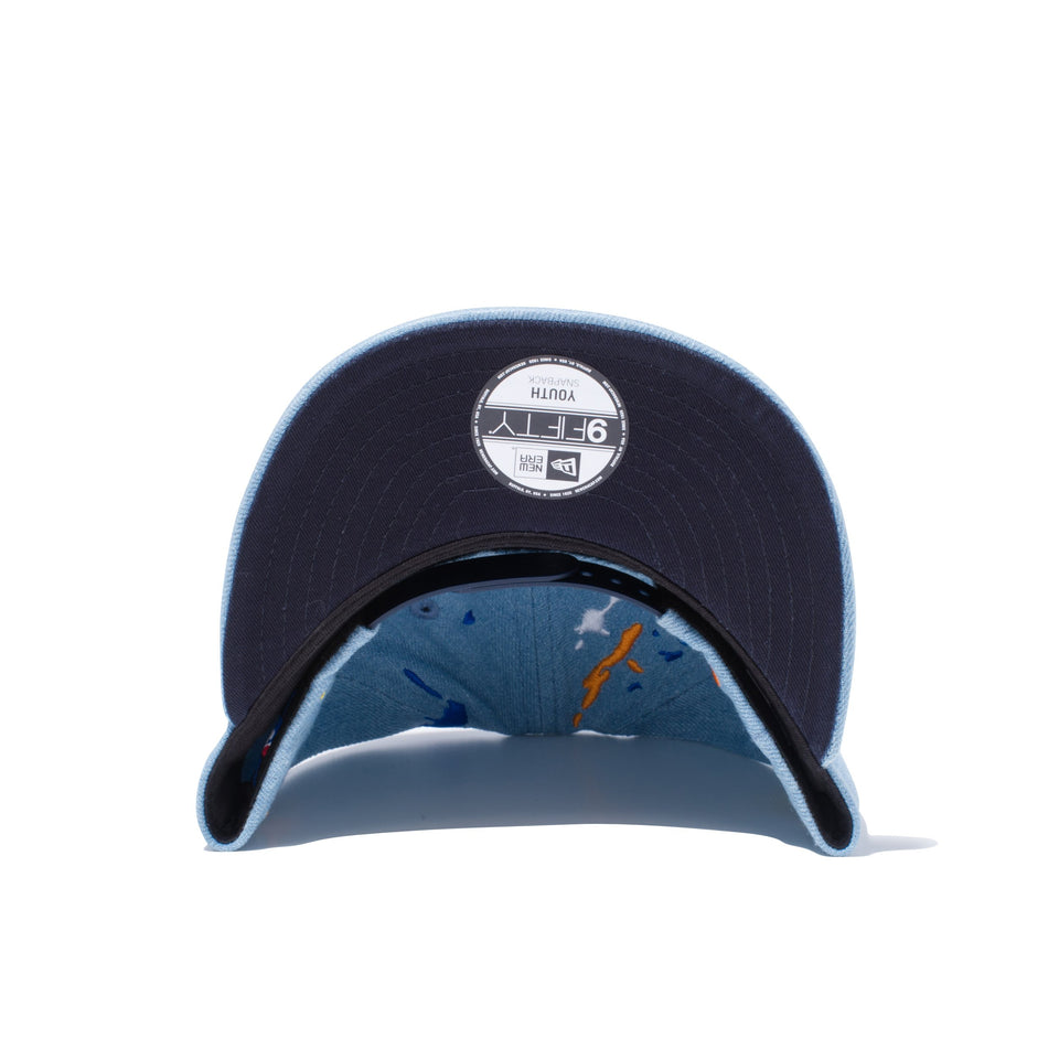 Youth 9FIFTY スプラッシュエンブロイダリー ニューヨーク・ヤンキース ウォッシュドデニム