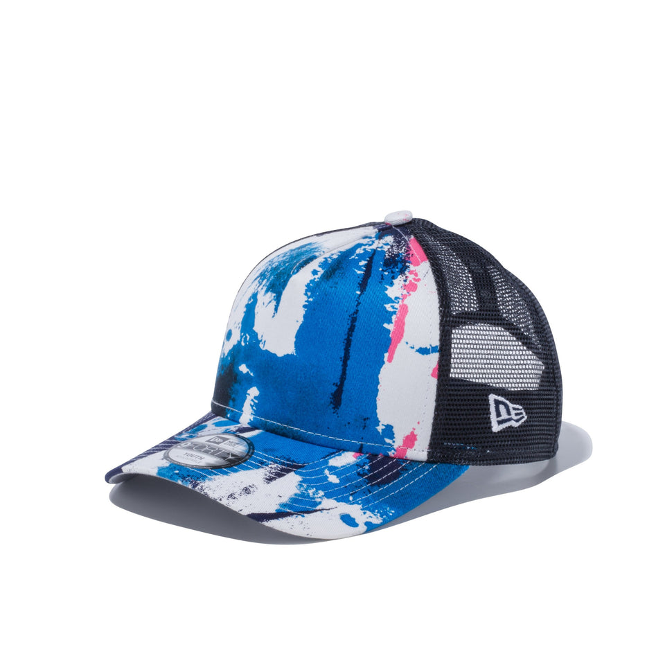 Youth 9FORTY A-Frame トラッカー ブラッシュペイント ネイビー ネイビーメッシュ