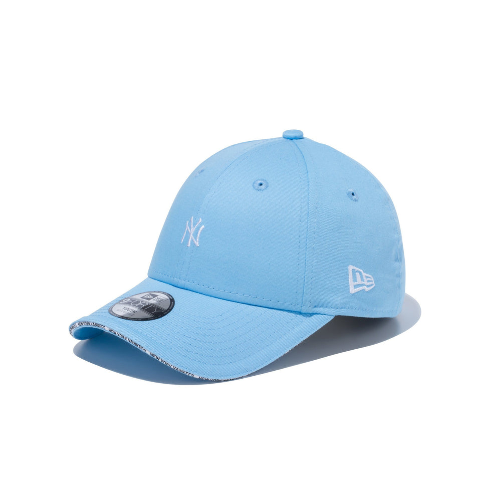 Youth 9FORTY ベーシックファブリックス ニューヨーク・ヤンキース サンドイッチバイザー オーガストブルー