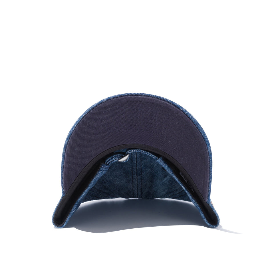 Youth 9TWENTY クロスストラップ ウォッシュドデニム レザーパッチ