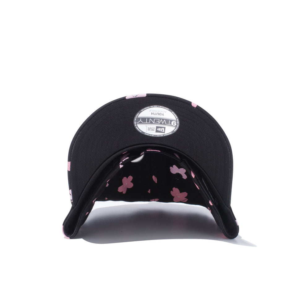 Youth 9TWENTY クロスストラップ 桜 オールオーバープリント ブラック