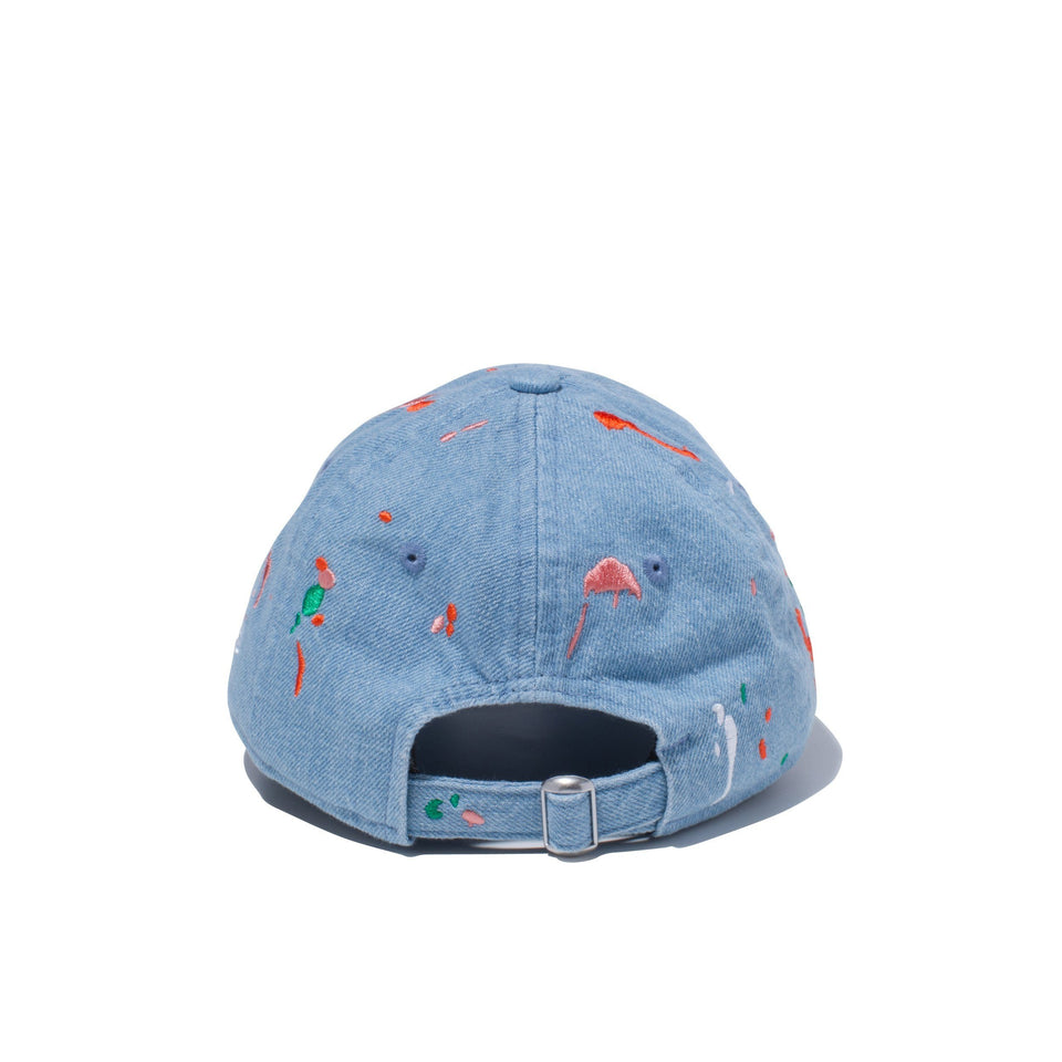 Youth 9TWENTY クロスストラップ スプラッシュエンブロイダリー ニューヨーク・ヤンキース マイクロロゴ ウォッシュドデニム