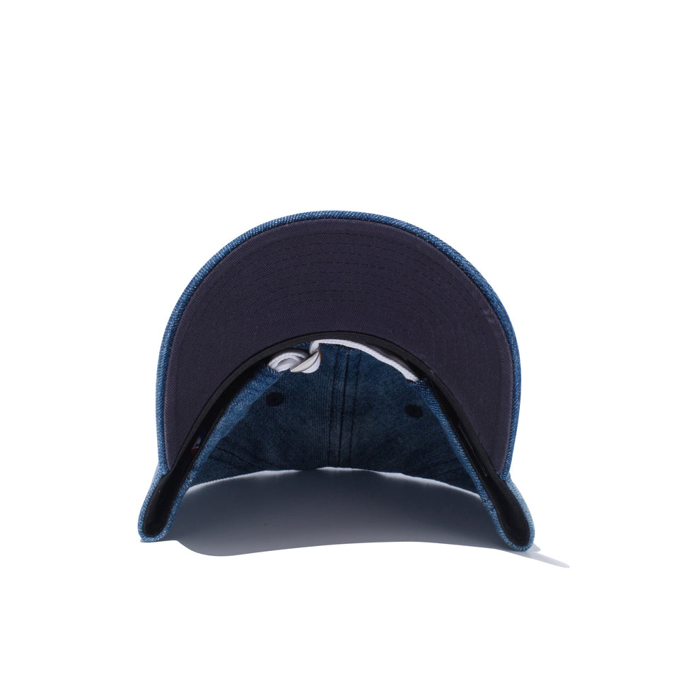 Youth 9TWENTY 2トーンストラップ ニューヨーク・ヤンキース ミニロゴ ウォッシュドデニム × コッパー