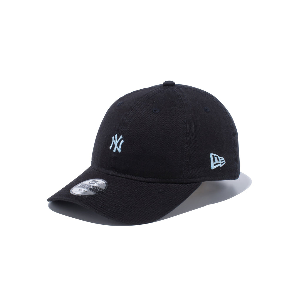Youth 9TWENTY 2トーンストラップ ニューヨーク・ヤンキース ミニロゴ ブラック × スカイブルー