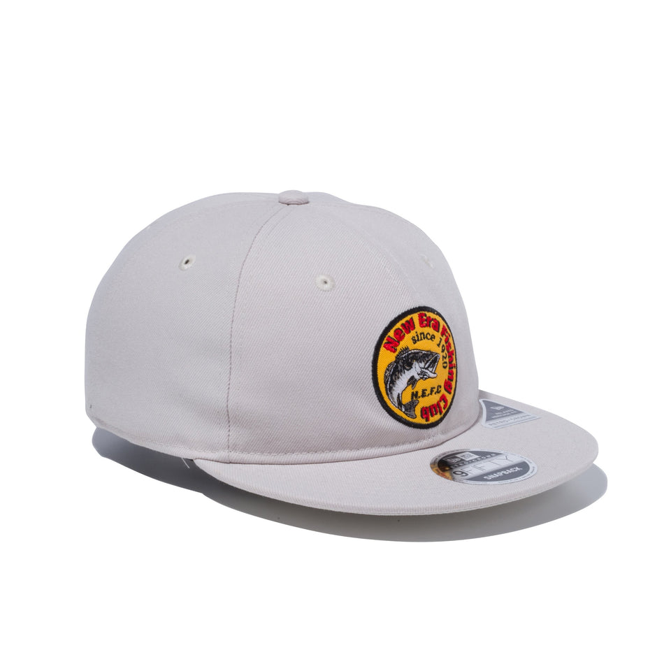 RC 9FIFTY フラットバイザー ニューエラ フィッシング クラブ ストーン × ブラック 【ニューエラ アウトドア】