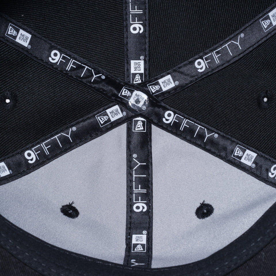 RC 9FIFTY フラットバイザー ニューエラ フィッシング クラブ ブラック × スノーホワイト 【ニューエラ アウトドア】