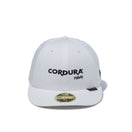 LP 59FIFTY コーデュラ ロゴ オフホワイト × ブラック (made with COOLMAX fabric) 【ニューエラ アウトドア】