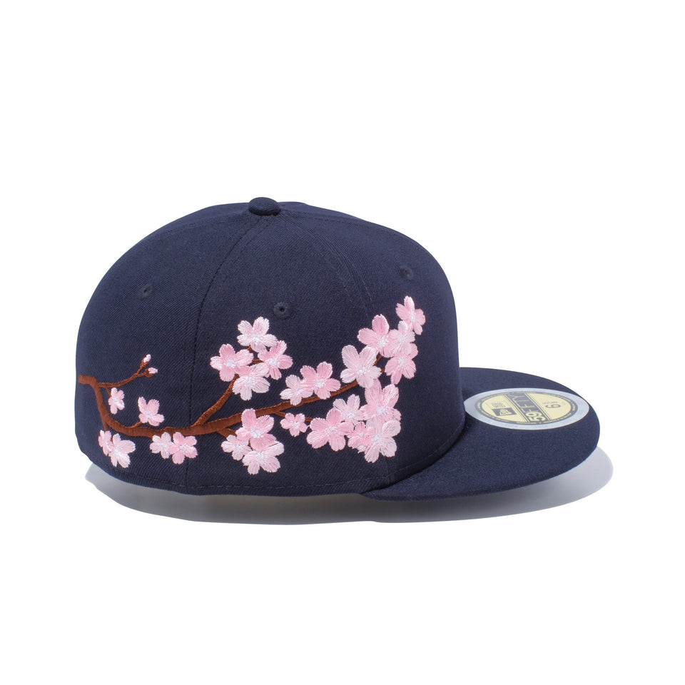 Kid's 59FIFTY 桜 ライトサイド ネイビー