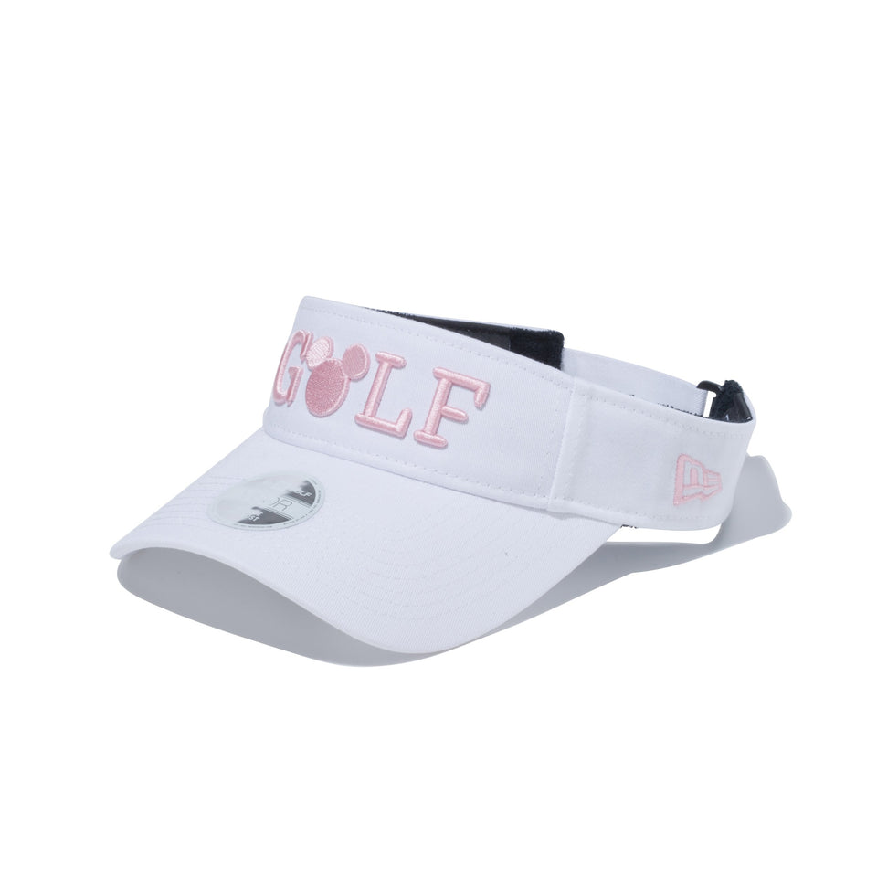 【ゴルフ】 WOMEN'S サンバイザー ディズニー GOLF ミッキーマウス シルエット ホワイト