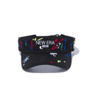 【ゴルフ】 サンバイザー スプラッシュエンブロイダリー NEW ERA 1920 ロゴ ブラック