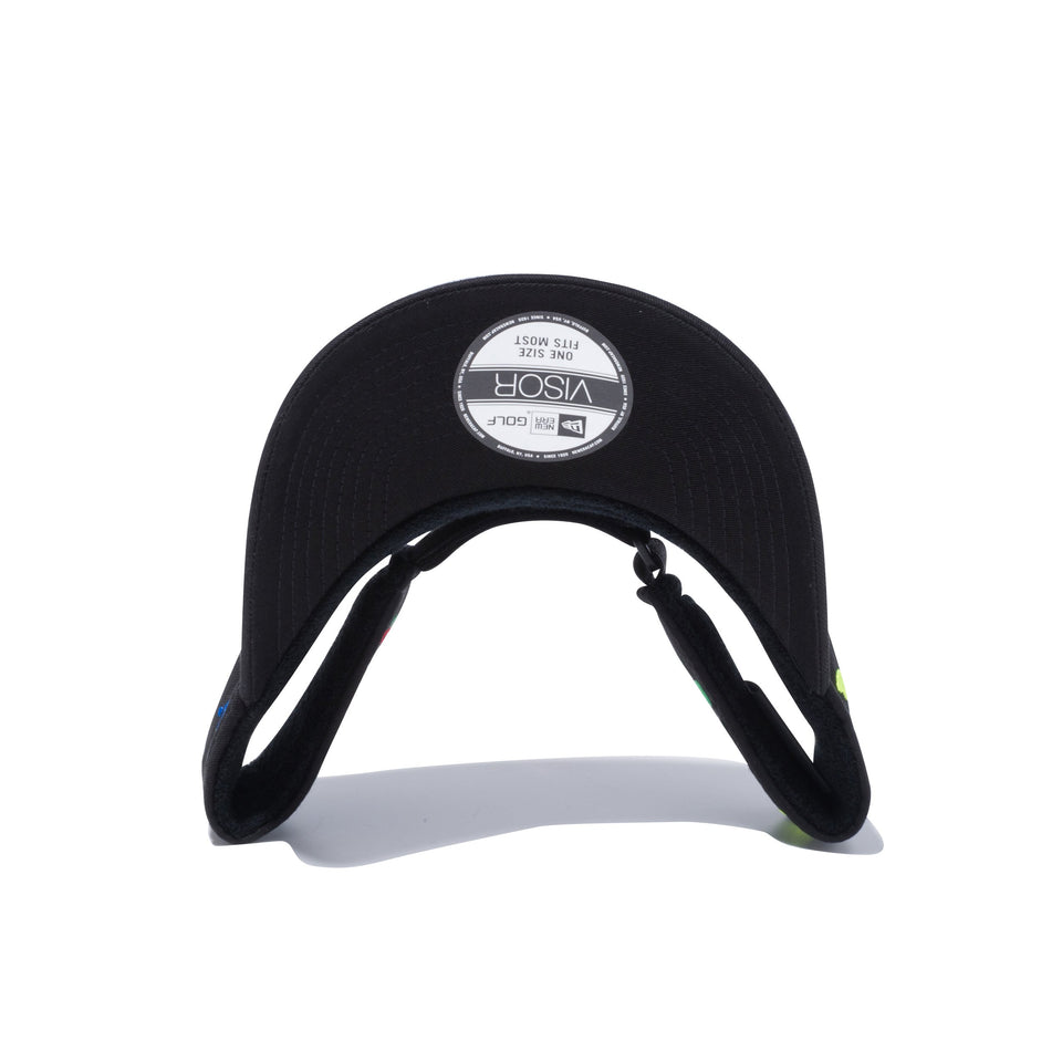 【ゴルフ】 サンバイザー スプラッシュエンブロイダリー NEW ERA 1920 ロゴ ブラック