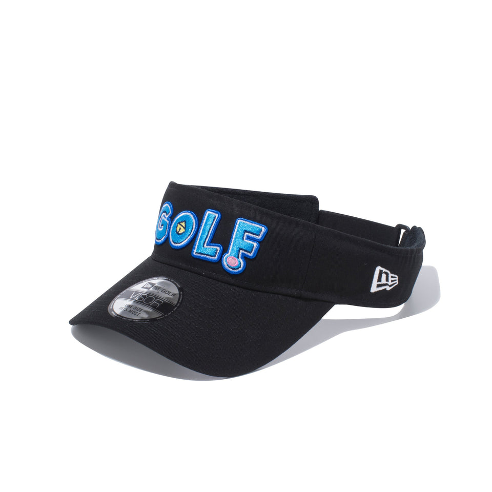 【ゴルフ】 サンバイザー ドラえもん GOLF ブラック