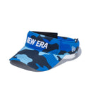 【ゴルフ】 サンバイザー ダイアモンドエラ NEW ERA ロゴ ブルーカモプリント