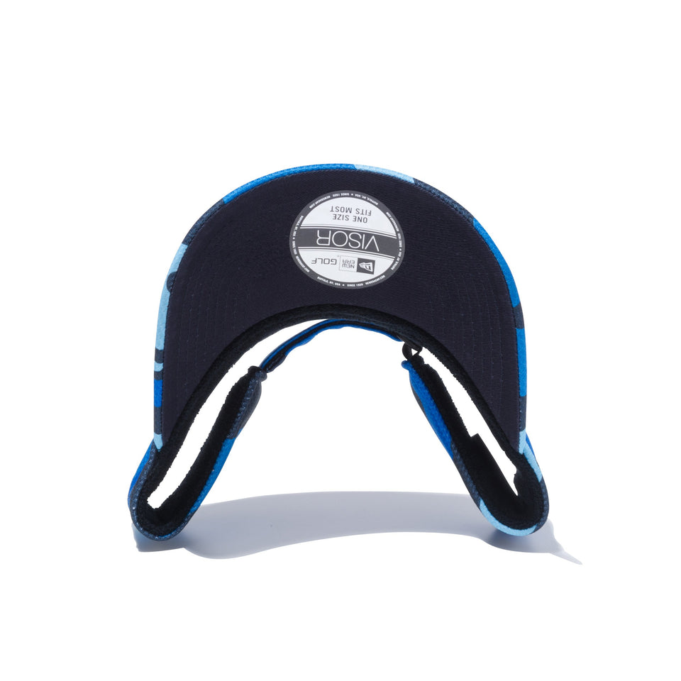 【ゴルフ】 サンバイザー ダイアモンドエラ NEW ERA ロゴ ブルーカモプリント