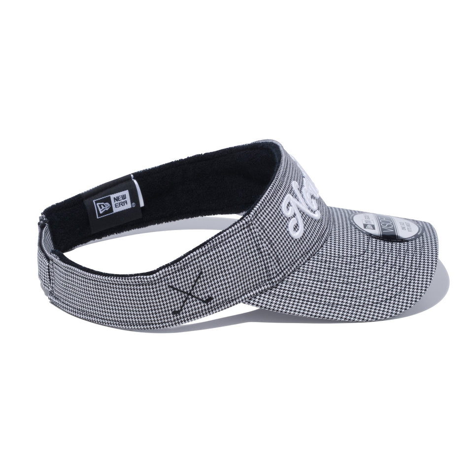 【ゴルフ】 サンバイザー ハウンズトゥース New Era ロゴ