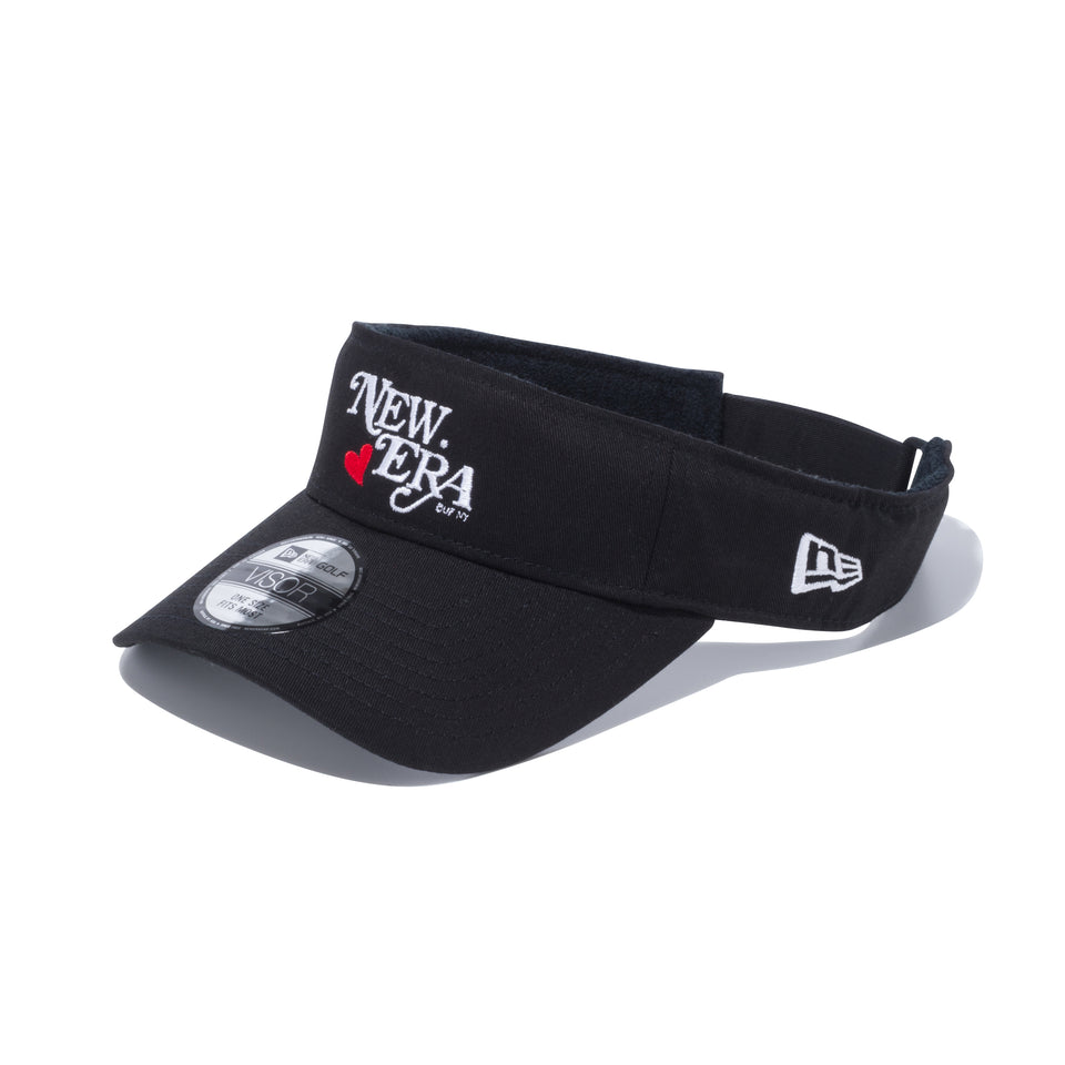 【ゴルフ】 サンバイザー On Par ニューエラハート NEW ERA ロゴ ブラック