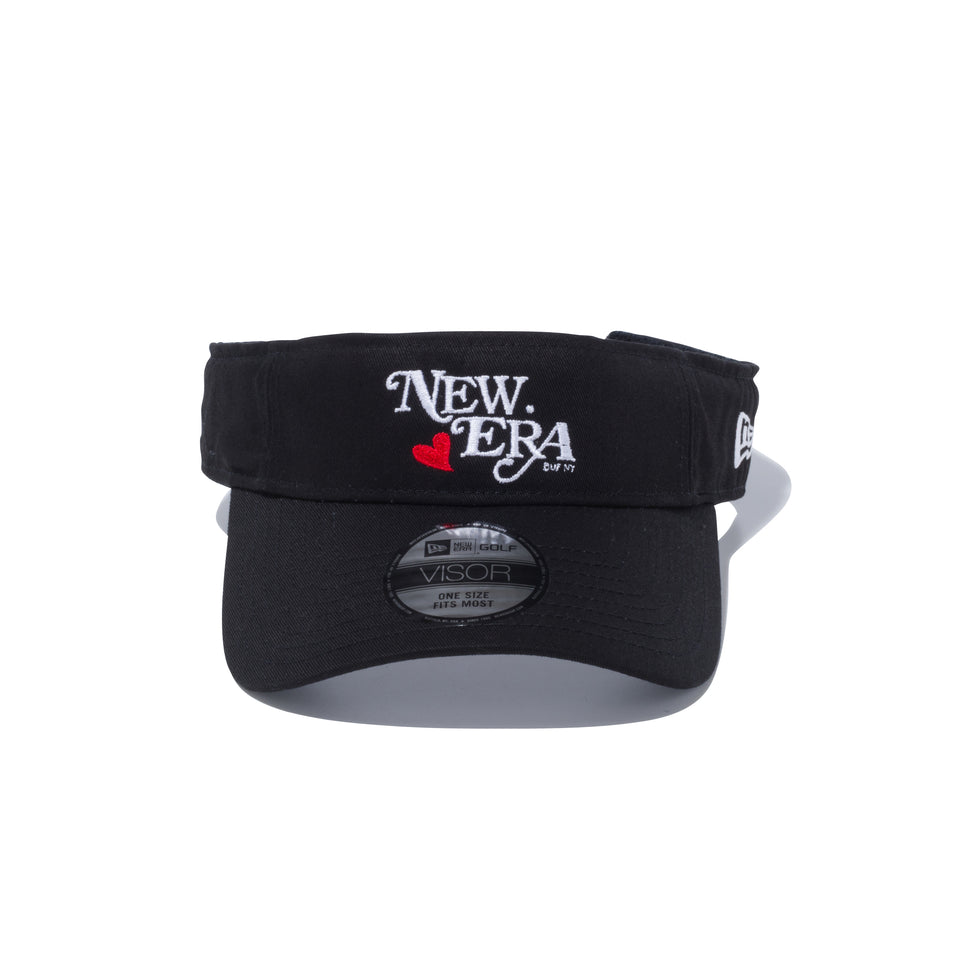 【ゴルフ】 サンバイザー On Par ニューエラハート NEW ERA ロゴ ブラック