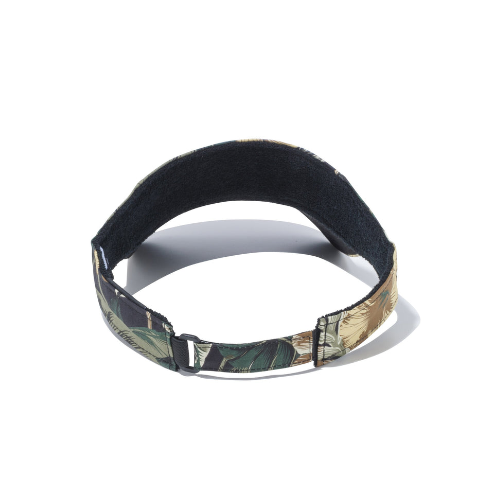 【ゴルフ】 サンバイザー New Era オールドロゴ ブラックイエローボタニカル