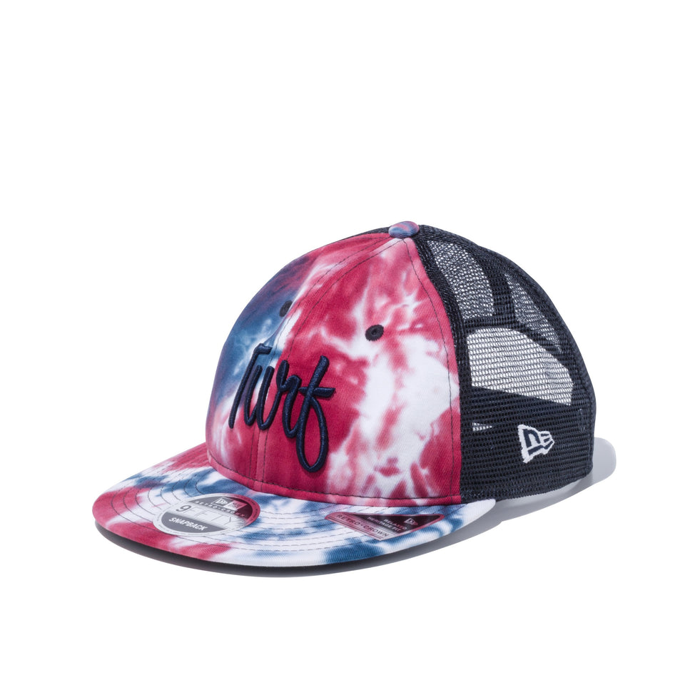 【ゴルフ】 RC 9FIFTY フラットバイザー 3トーンタイダイ Turf ロゴ タイダイ ブラックアンダーバイザー