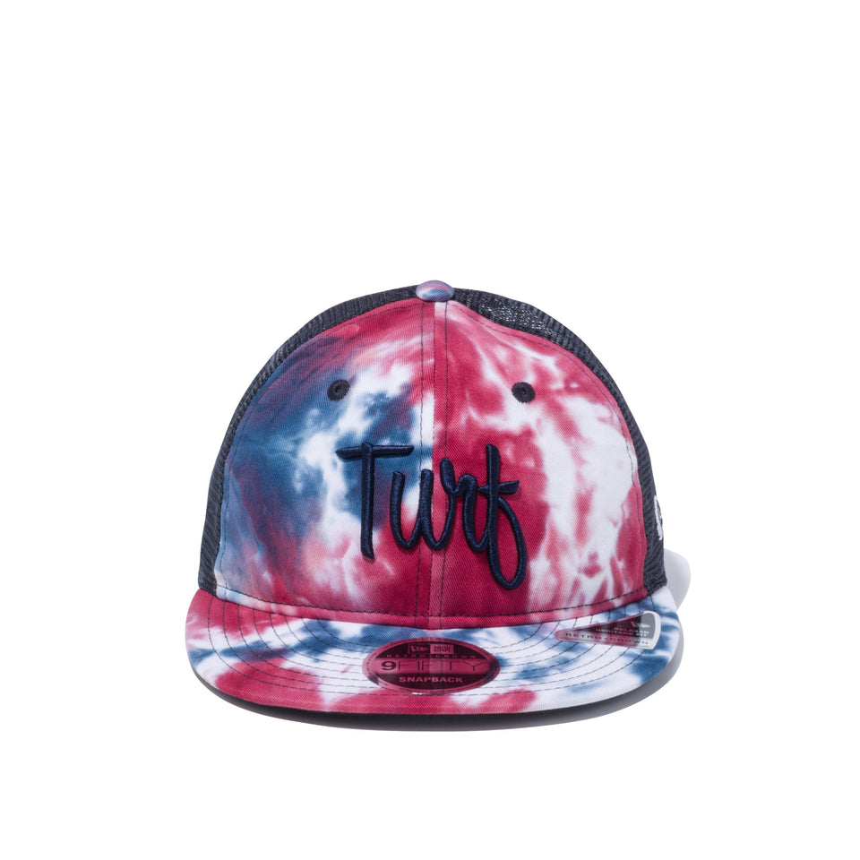 【ゴルフ】 RC 9FIFTY フラットバイザー 3トーンタイダイ Turf ロゴ タイダイ ブラックアンダーバイザー