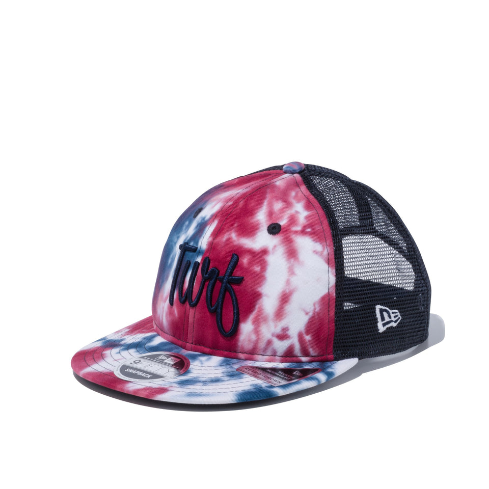 【ゴルフ】 RC 9FIFTY フラットバイザー 3トーンタイダイ Turf ロゴ タイダイ ブラックアンダーバイザー
