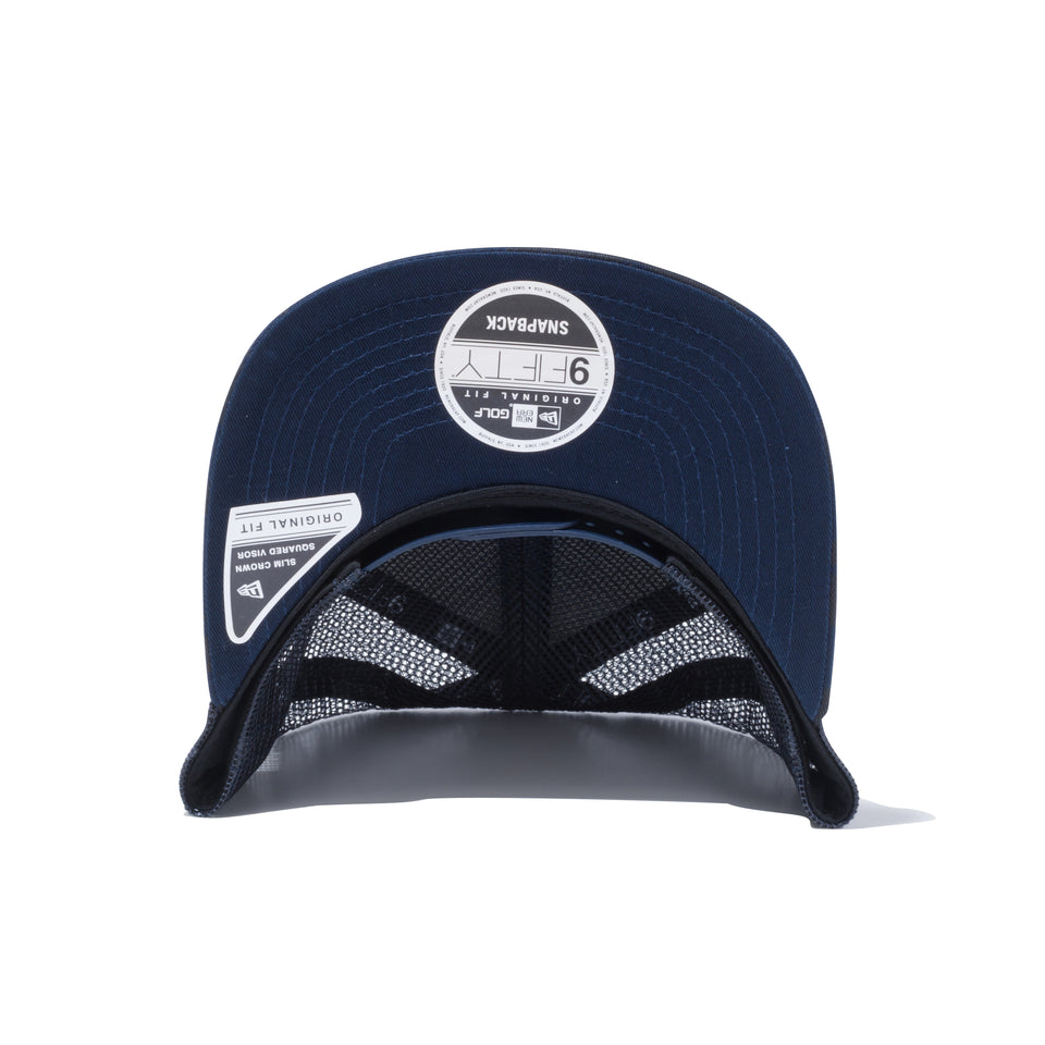 【ゴルフ】 9FIFTY Original Fit トラッカー タイガーストライプカモ アーチロゴ ネイビー