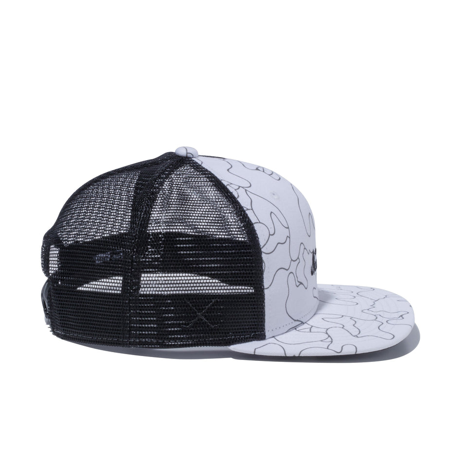 【ゴルフ】 9FIFTY Original Fit トラッカー ハンターラインカモ New Era ロゴ ホワイト