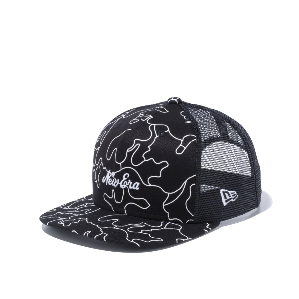 【ゴルフ】 9FIFTY Original Fit トラッカー ハンターラインカモ New Era ロゴ ブラック