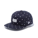 【ゴルフ】 9FIFTY Original Fit ドット ウーブンパッチ ネイビー / ホワイトドットプリント