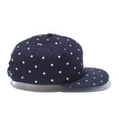 【ゴルフ】 9FIFTY Original Fit ドット ウーブンパッチ ネイビー / ホワイトドットプリント