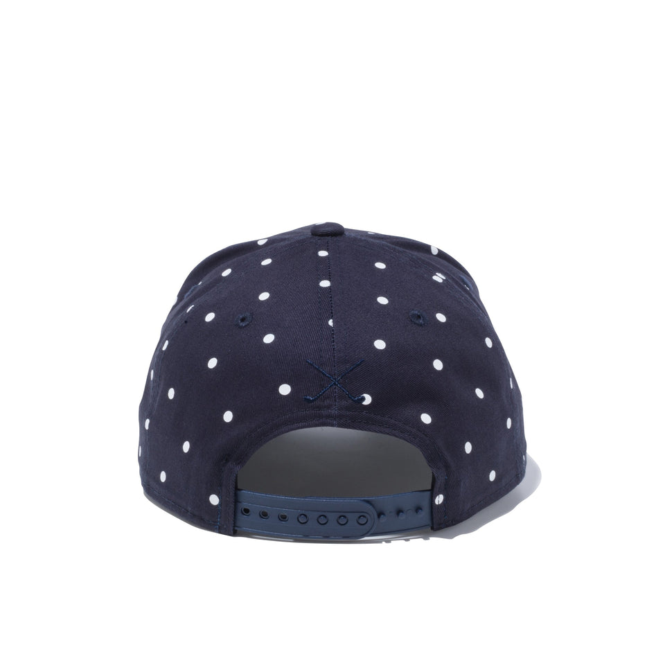 【ゴルフ】 9FIFTY Original Fit ドット ウーブンパッチ ネイビー / ホワイトドットプリント
